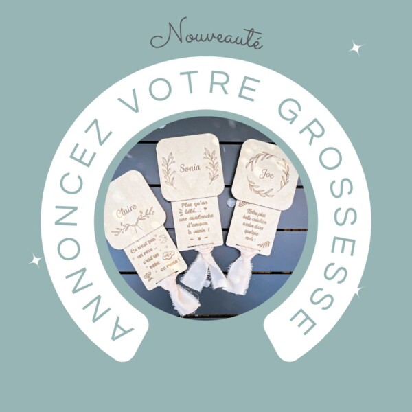 🌟 NOUVEAUTÉ – Annoncez votre plus belle aventure… avec style ! 🌟Parce qu’une grossesse, c’est bien plus qu’un secret à révéler…
Chez Les Bois de Lô, on vous propose une façon douce, poétique et pleine d’émotion pour annoncer l’arrivée de votre bébé 💛

👶 Une création en bois personnalisée, gravée avec amour, pour surprendre les futurs grands-parents, parrains/marraines, ou tout simplement marquer ce moment magique.

✨ 100% bois naturel
✨ Fait main dans notre atelier
✨ Personnalisable à souhait

📬 Commandes en message privé ou sur notre site – les premières sont déjà en route !

AnnonceGrossesse Grossesse2025 LesBoisDeLo CréationBois AnnonceOriginale CadeauGrossesse CréationPersonnalisée FaitMainAvecAmour SavoirFaireArtisanal PetitBonheurEnRoute ArtisanatFrançais