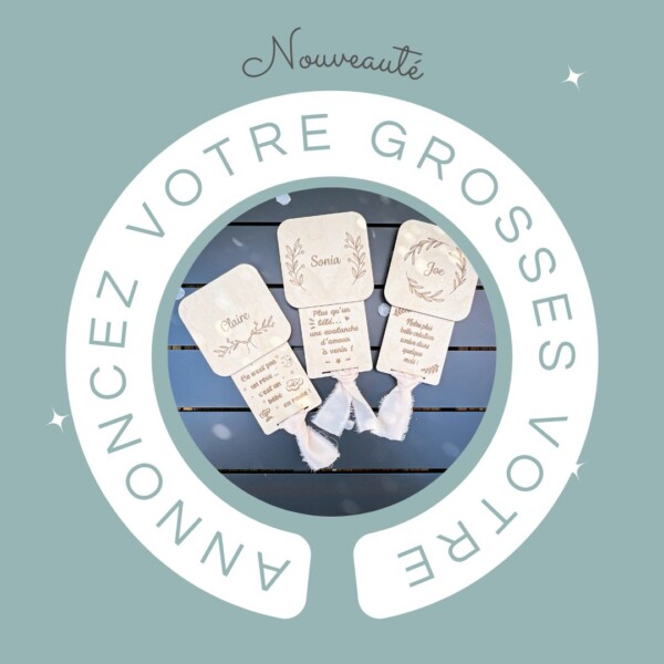 🌟 NOUVEAUTÉ – Annoncez votre plus belle aventure… avec style ! 🌟Parce qu’une grossesse, c’est bien plus qu’un secret à révéler…
Chez Les Bois de Lô, on vous propose une façon douce, poétique et pleine d’émotion pour annoncer l’arrivée de votre bébé 💛

👶 Une création en bois personnalisée, gravée avec amour, pour surprendre les futurs grands-parents, parrains/marraines, ou tout simplement marquer ce moment magique.

✨ 100% bois naturel
✨ Fait main dans notre atelier
✨ Personnalisable à souhait

📬 Commandes en message privé ou sur notre site – les premières sont déjà en route !

AnnonceGrossesse Grossesse2025 LesBoisDeLo CréationBois AnnonceOriginale CadeauGrossesse CréationPersonnalisée FaitMainAvecAmour SavoirFaireArtisanal PetitBonheurEnRoute ArtisanatFrançais